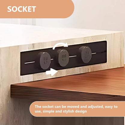 87” - 102” Modern Art Kitchen Island Includes Integrated Design (No Chair)