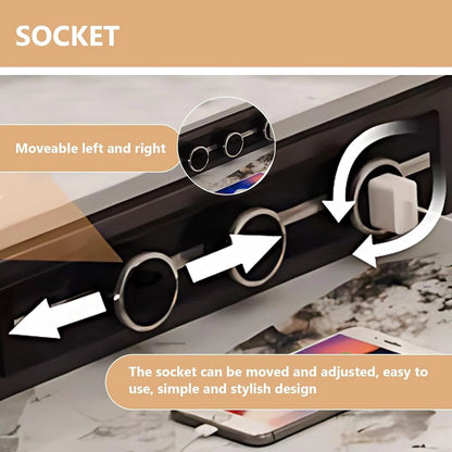 73” - 86” Unique Practical Kitchen Island with Extendable Dining Table Includes Open Shelf (No Chair)