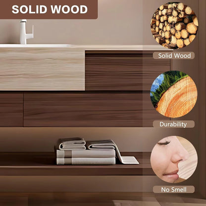 48” - 68” Light Luxury Bathroom Vanity Includes Wood Cabinet Combination Design