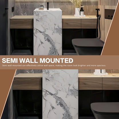 52"- 72" Freestanding Single Sink With Smart Led Mirror