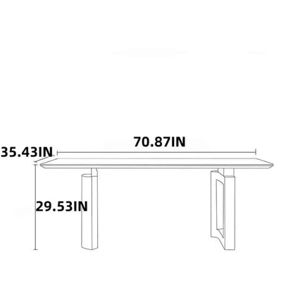 55.12"-78.74"Luxury Blue Marble Dining Table Set for 6, Modern Sintered Stone Kitchen Table