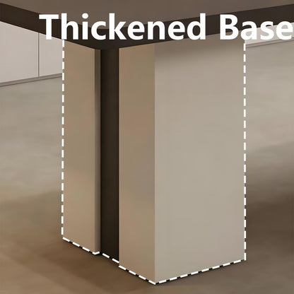 71"-79"Contemporary Rectangular Dining Table, Sleek Matte Finish Kitchen Table for Modern Dining Rooms