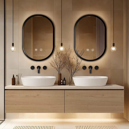 60” - 84” Floating Bathroom Vanity with Symmetrical Cabinet & Vessel Sink