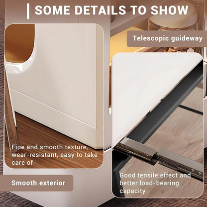 81” White Kitchen Island Includes Solid Wood Tabletop and Slate Countertop (No Chair)