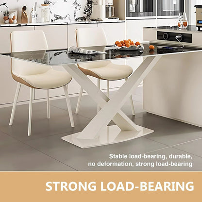 79” - 87” White Luxury Kitchen Island Includes Detachable Design & Sliding Rail Socket (No Chair)