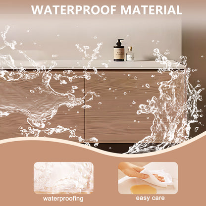 40"-72" Bath vanity solid wood rock slab one-piece basin and double basin