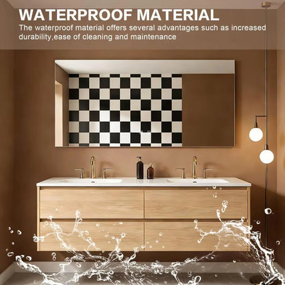 60” - 84” Cozy Log Bathroom Vanity with Seamless Ceramic Basin