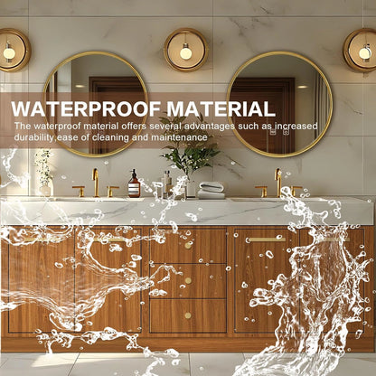 72” – 96” Retro Log Bathroom Vanity Includes Symmetrical Design