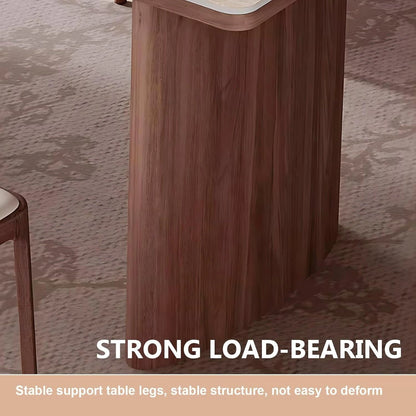 71” Light Luxury Kitchen Island Includes Wood Grain Design (No Chair)