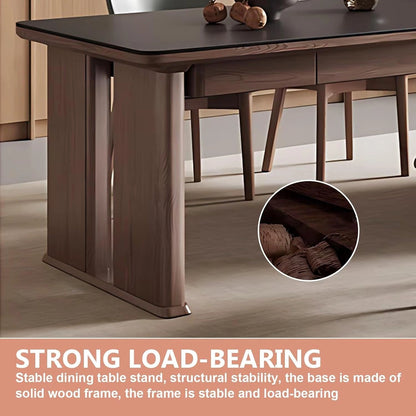 85” Modern Luxury Kitchen Island with Extendable Table and Embedded Socket (No Chair)