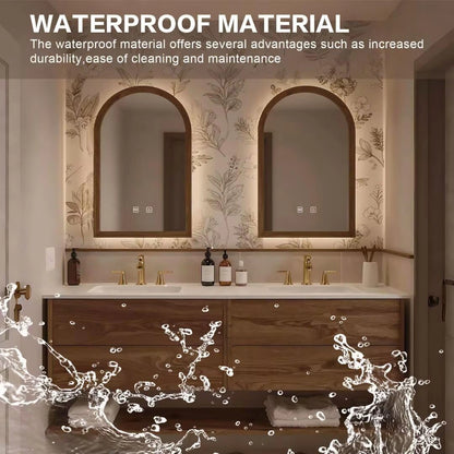 60” - 84” American Vintage Bathroom Vanity with Irregular Smart Defogging Mirror