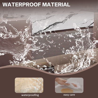 56"- 72" Floating Bathroom Vanity with Single Sink and Smart LED Mirror Cabinet