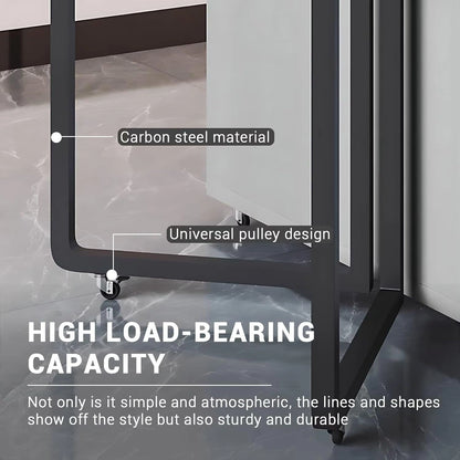 55” - 93” Grey Modern Kitchen Island with Wheels&Spacious Storage (4 Chairs)