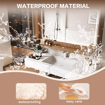 56"-72" Solid wood bath vanity multi drawers big smart mirror