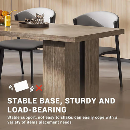 79” - 94” Unique Kitchen Island with Wheels and Storage for 2-4 Person (No Chair)