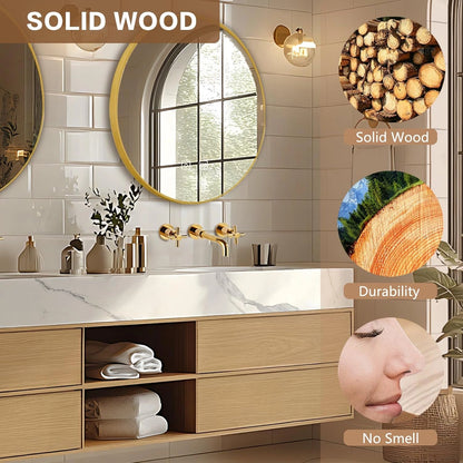 68” - 96” Modern Fashion Bathroom Vanity with Two Types of Storage Spaces