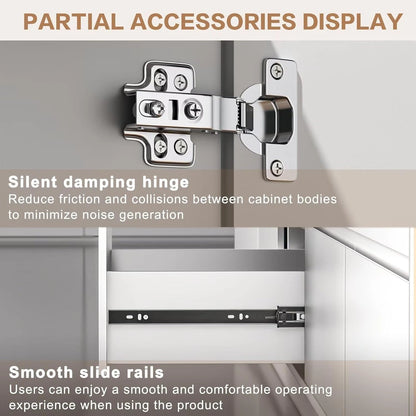 40” - 72” Luxury Bathroom Vanity with Smart Defogging Mirror & Ambient Light Strip