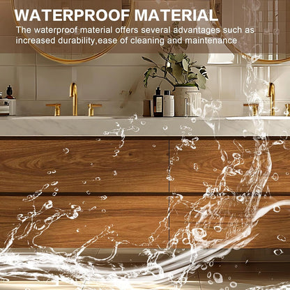 68” - 96” Retro Luxury Bathroom Vanity Includes Symmetrical Drawer