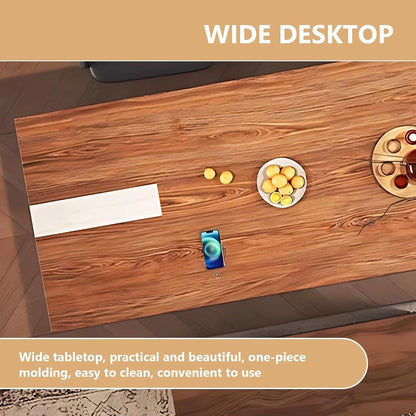 87” - 98” Modern Art Kitchen Island Includes Integrated Design & Sliding Rail Socket (No Chair)
