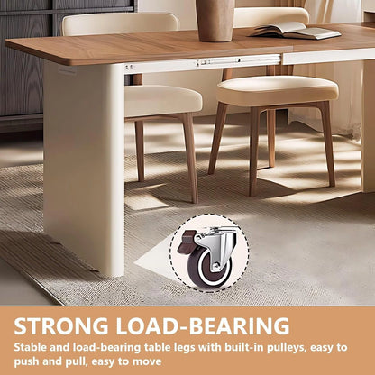 87” Exquisite Log Kitchen Island with Pull-Out Cabinets Includes Open Shelf (No Chair)