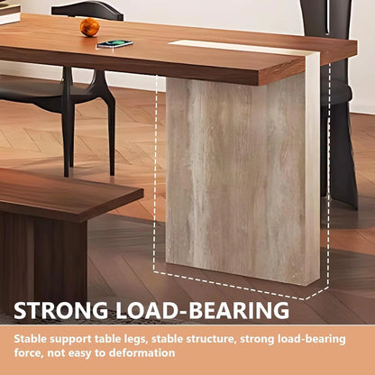 87” - 102” Modern Art Kitchen Island Includes Integrated Design (No Chair)