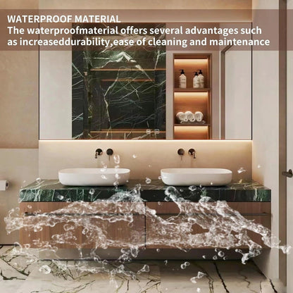 60” - 78” Luxury Textured Bathroom Vanity with Above Counter Basin & Drawers