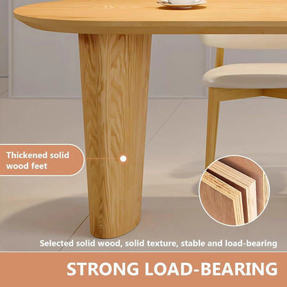 58” - 74” Unique Log Kitchen Island Includes Movable Guide Socket & Retractable Table (No Chair)