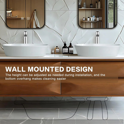60” - 78” Exquisite Modern Bathroom Vanity  Includes Unique Surface Design