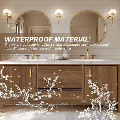 60” - 96” Exquisite Luxury Bathroom Vanity with Smart Defog Mirrors