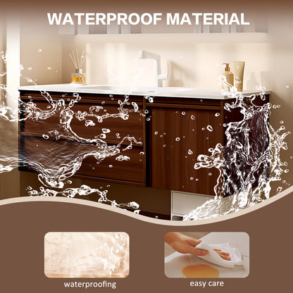 40"-64" Bathroom vanity set single sink smart mirror cabinet and drawer