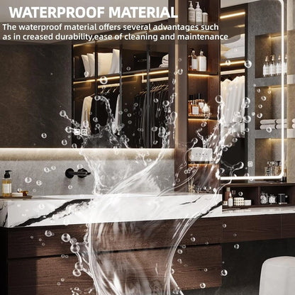 76” - 88” Practical Floating Bathroom Vanity Includes Ceramic Basin & Textured Rock Countertop