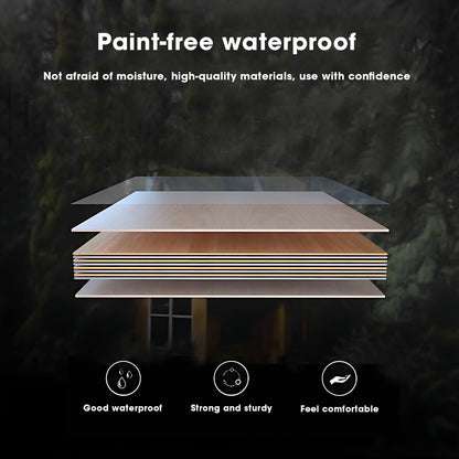 36"- 48" Bathroom Vanity with Glass Cabinet Doors and Multi-Layered Solid Wood Cabinets