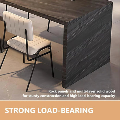 87” - 98” Modern Minimalist Kitchen Island Includes Integrated Slate Sink (No Chair)