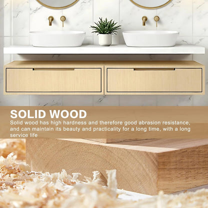 64” - 84” Floating Bathroom Vanity Includes Log Cabinet Modular Design