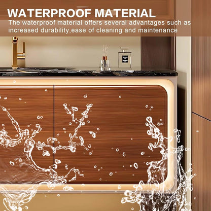 40" - 64" New Chinese Bathroom Vanity Includes Brown Solid Wood Cabinet