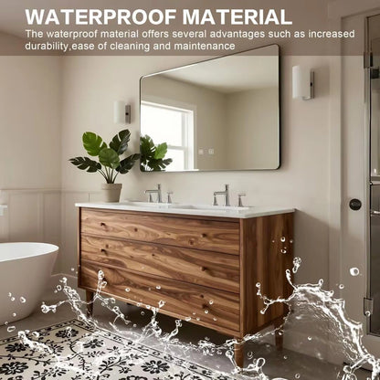 60” - 84” Nordic Vintage Bathroom Vanity with Ceramic Seamless Sink