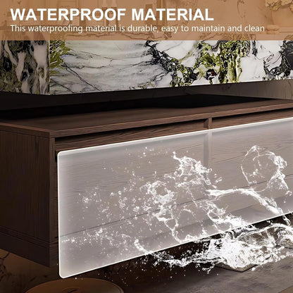 40” – 64” Retro Unique Bathroom Vanity Includes Green Textured Countertop