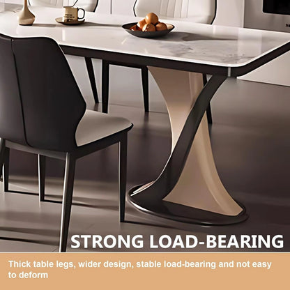 73” - 86” Unique Practical Kitchen Island with Extendable Dining Table Includes Open Shelf (No Chair)