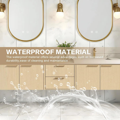 60” - 84” Simple Log Bathroom Vanity Includes Drawer Combination Cabinet