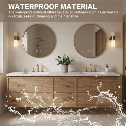 60” - 84” Practical Bathroom Vanity Includes Seamless Ceramic Sink & Textured Countertop