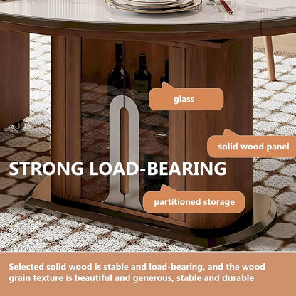 87” - 93” Spacious Practical Kitchen Island Includes Multi-Shape Tabletop (No Chair)