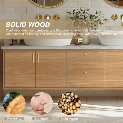 60” – 96” Simple Practical Bathroom Vanity Includes Log Style Surface