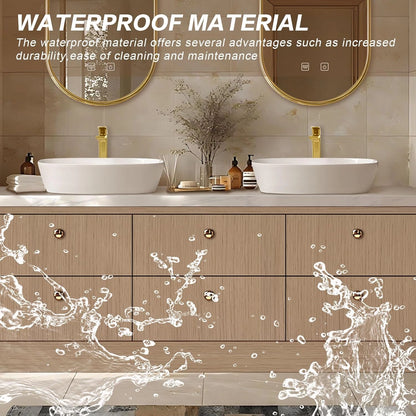 60” - 96” Floor Standing Bathroom Vanity Includes Large Countertop Rock Slabs