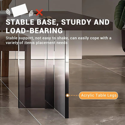 92” - 100” Movable Kitchen Island Includes Open Storage Cabinet & Gradient Table Legs (No Chair)