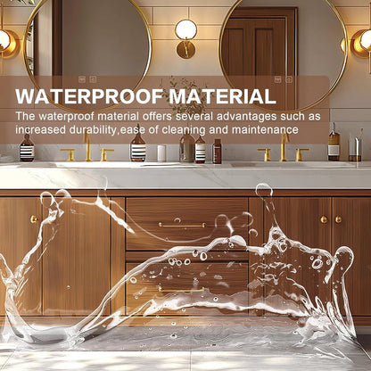 72” - 96” Simple Exquisite Bathroom Vanity Includes Wood Grain Cabinet