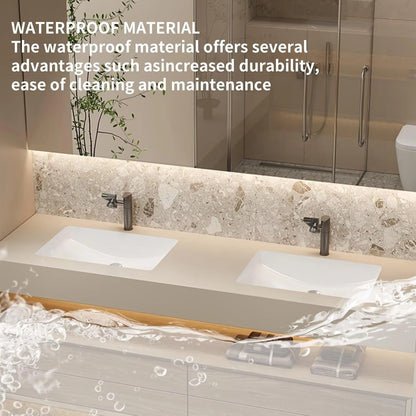 60” - 76” Modern Exquisite Bathroom Vanity Includes Log Cabinet & Modular Combination Design