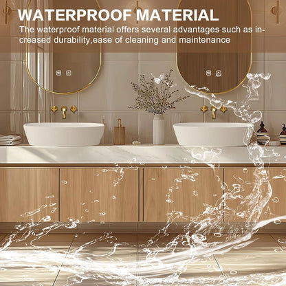 68” - 96” American Country Bathroom Vanity with Vertical Wood Grain Design