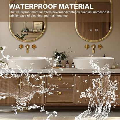 60” – 96” Retro Exquisite Bathroom Vanity Includes Symmetrical Stripe Cabinets