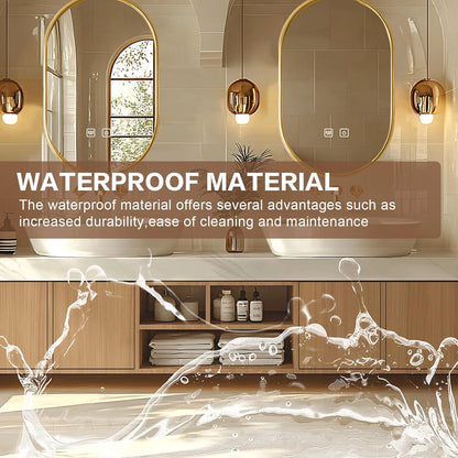 68” - 96” Solid Wood Modern Bathroom Vanity Includes Open Storage Rack