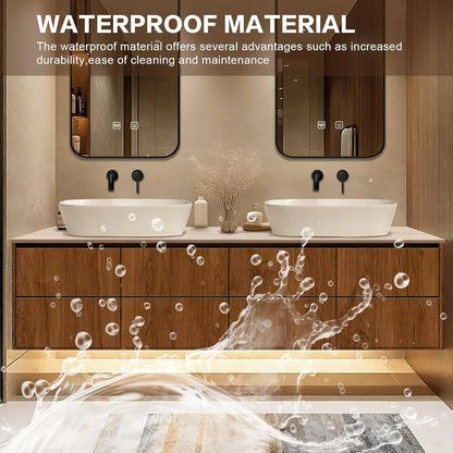 60” - 78” Luxury Bathroom Vanity Includes Two Mirrors & Above Counter Sink